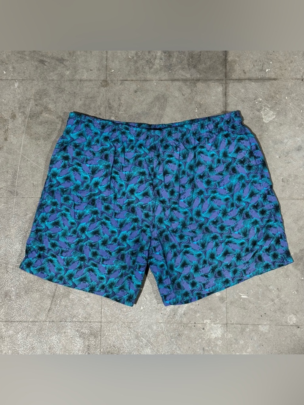 Vintage 90s Rusty Neon Fish AOP Graphic Swim Shorts Men’s 36 | Surf Boardshorts
